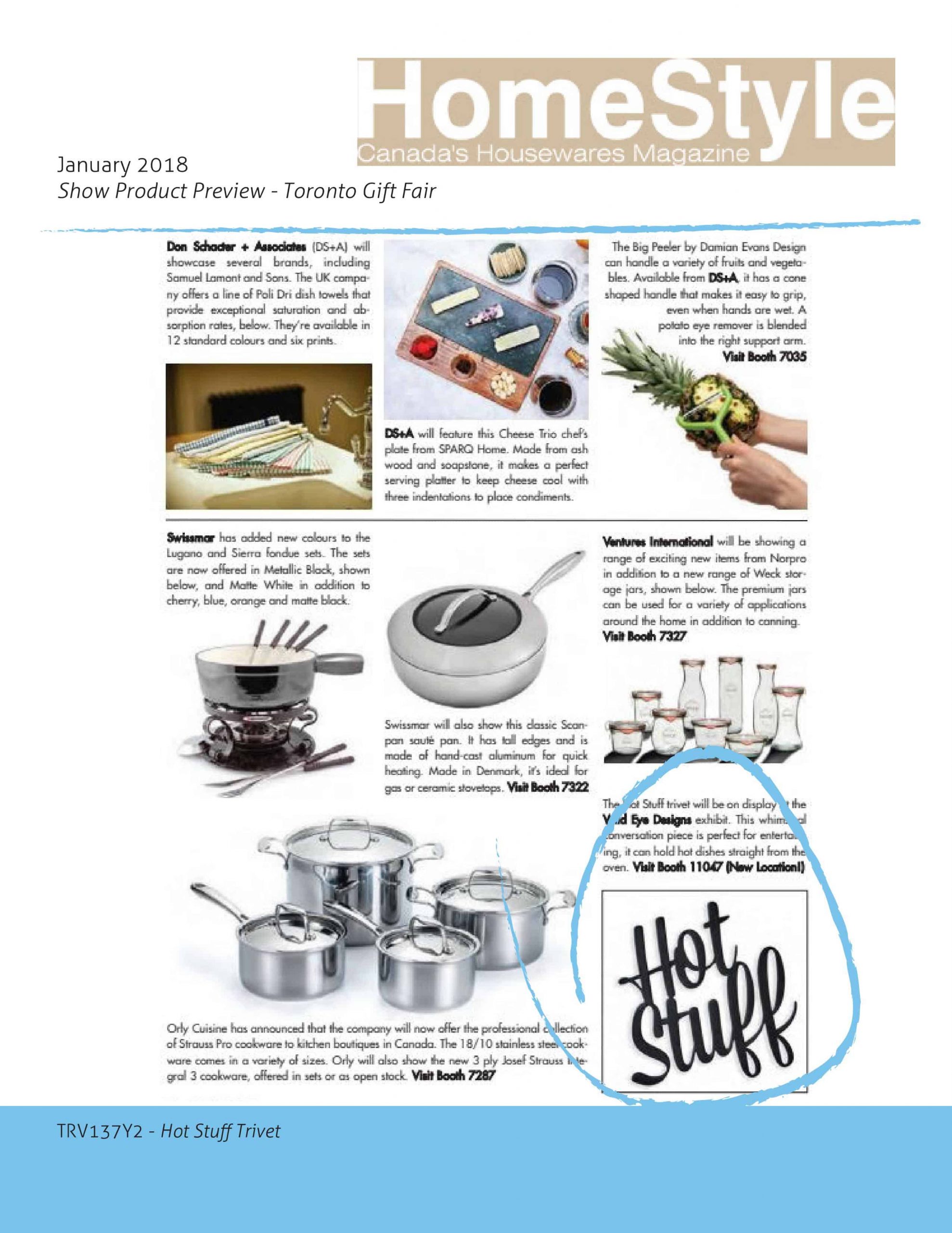 HomeStyle Canada's Housewares Magazine January 2018 Issue