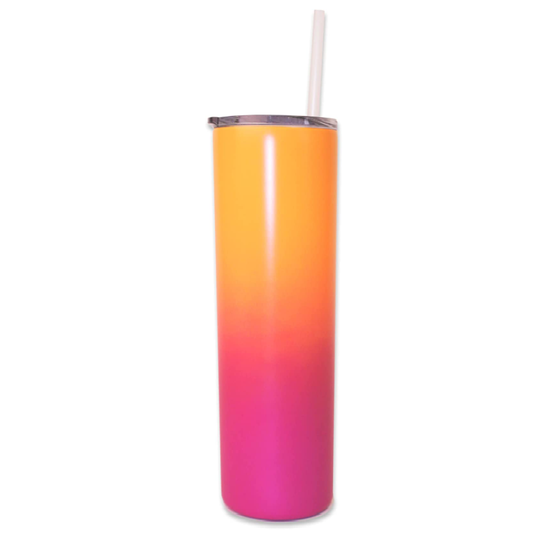 Double Wall Vacuum Insulated Stainless Steel Slim Tumbler with